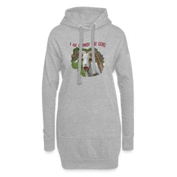 Ziege Carmen Geiss Parodie die Geissens m.a.m.b.a - Hoodie-Kleid - Grau meliert - Vorne