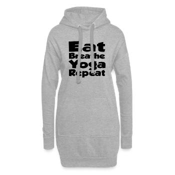 Yoga Méditation Spa Namaste - Sweat-shirt à capuche long Femme - gris chiné - Devant