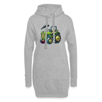 Traktor - Hoodie-Kleid - Grau meliert - Vorne
