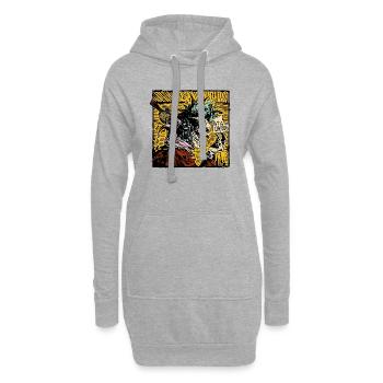 Außer Kontrolle geraten - Hoodie-Kleid - Grau meliert - Vorne