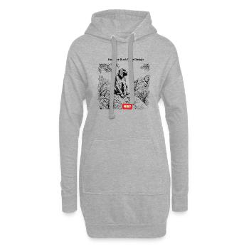 LGBT 23 Jahre alt - Hoodie-Kleid - Grau meliert - Vorne