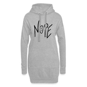 Nö – Minimalistischer Stil mit Charakter - Hoodie-Kleid - Grau meliert - Vorne
