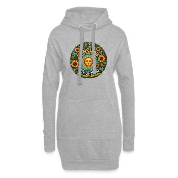 Sunshine État d’ Journée ensoleillée - Sweat-shirt à capuche long Femme - gris chiné - Devant
