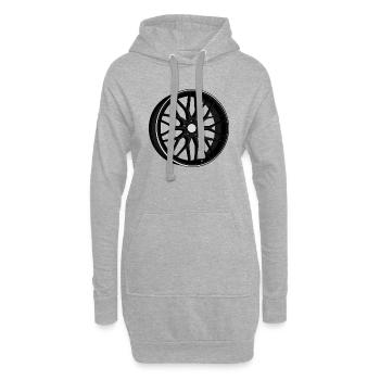 Felge - Hoodie-Kleid - Grau meliert - Vorne