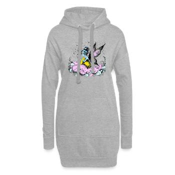 Traum Fee - Hoodie-Kleid - Grau meliert - Vorne
