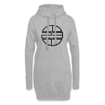 rzhw_23spir - Hoodie-Kleid - Grau meliert - Vorne