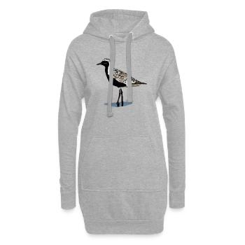 Kiebitzregenpfeifer - Hoodie-Kleid - Grau meliert - Vorne