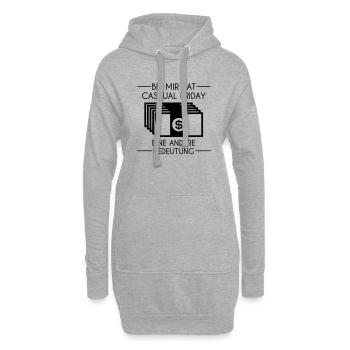 cas(h)ual friday Tassen & Zubehör - Hoodie-Kleid - Grau meliert - Vorne