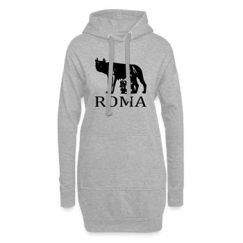 Roma - Hoodie-Kleid - Grau meliert - Vorne
