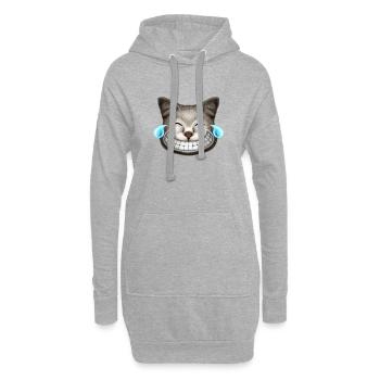 EMOTIONS CATBURST LACHEN - Hoodie-Kleid - Grau meliert - Vorne