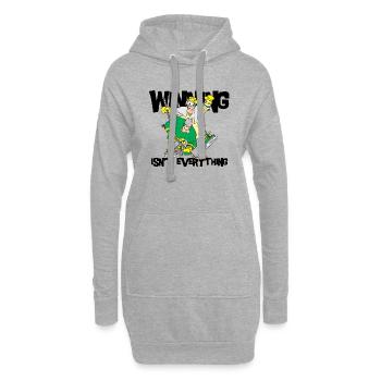 Hockey Gagner is'nt Tout - Sweat-shirt à capuche long Femme - gris chiné - Devant
