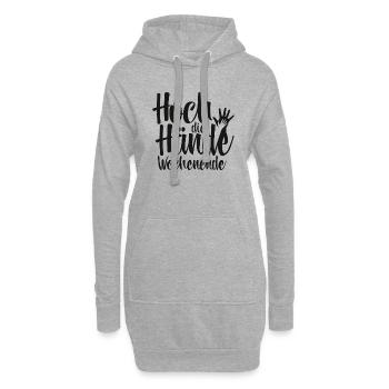 Hoch die Hände Wochenende - Hoodie-Kleid - Grau meliert - Vorne