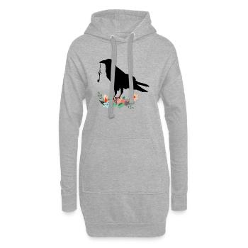Rabe - Hoodie-Kleid - Grau meliert - Vorne