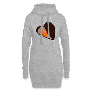 mussel56 - Hoodie-Kleid - Grau meliert - Vorne