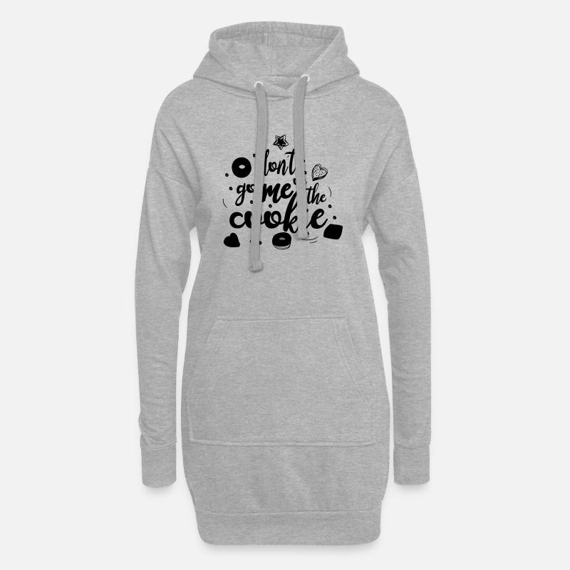 don´t go me on the cookie - Hoodie-Kleid - Grau meliert