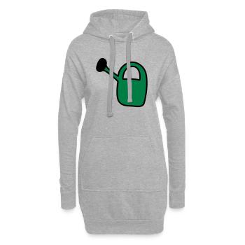 Gieskanne - Hoodie-Kleid - Grau meliert - Vorne