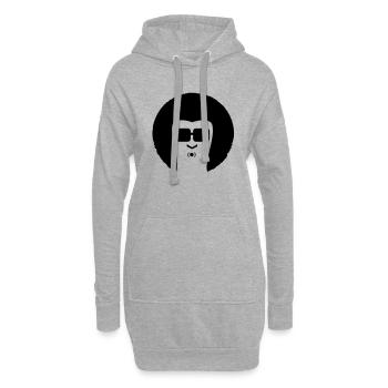 man3_f1 - Hoodie-Kleid - Grau meliert - Vorne
