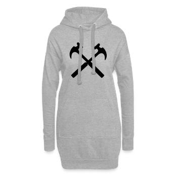 Hammer - Hoodie-Kleid - Grau meliert - Vorne