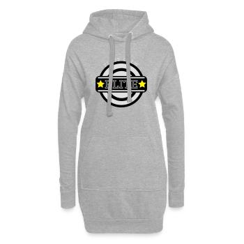 ELITE Fight crew - Sweat-shirt à capuche long Femme - gris chiné - Devant