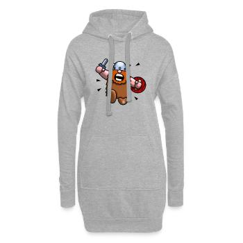Wilder Wikinger - Hoodie-Kleid - Grau meliert - Vorne