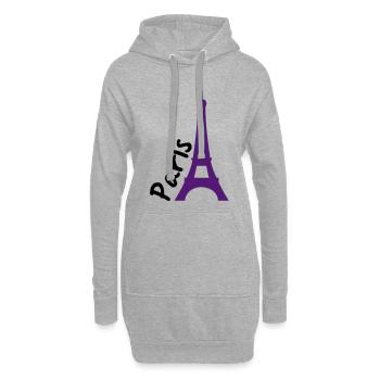 Paris - Hoodie-Kleid - Grau meliert - Vorne