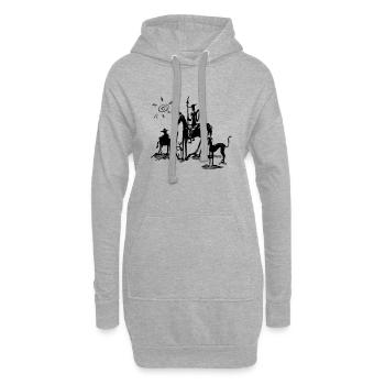 don quixote - Hoodie-Kleid - Grau meliert - Vorne