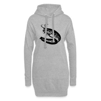 wels_waller1 - Hoodie-Kleid - Grau meliert - Vorne