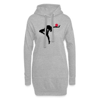 Rhythmische Sportgymnastik - Hoodie-Kleid - Grau meliert - Vorne