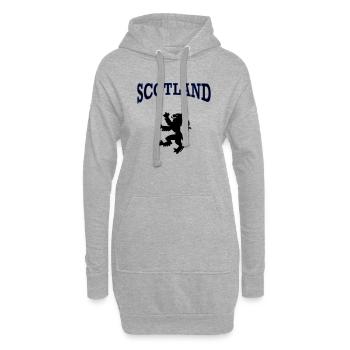 scotland - Sweat-shirt à capuche long Femme - gris chiné - Devant