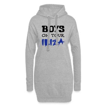 Ibiza - Sweat-shirt à capuche long Femme - gris chiné - Devant