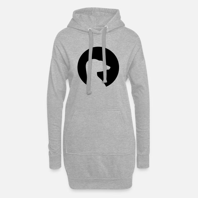 Erdmännchen - Hoodie-Kleid - Grau meliert
