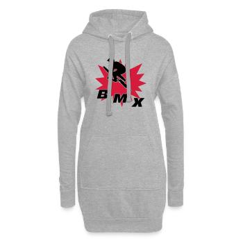 BMX - Hoodie-Kleid - Grau meliert - Vorne