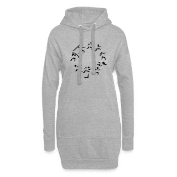 Zehnkampf - Hoodie-Kleid - Grau meliert - Vorne