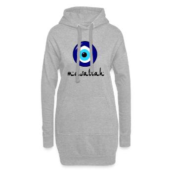masallah - Hoodie-Kleid - Grau meliert - Vorne