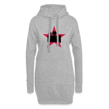 Cameraman / Camera / Video / Cadreur - Sweat-shirt à capuche long Femme - gris chiné - Devant