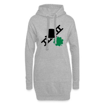 Schornsteinfeger - Hoodie-Kleid - Grau meliert - Vorne