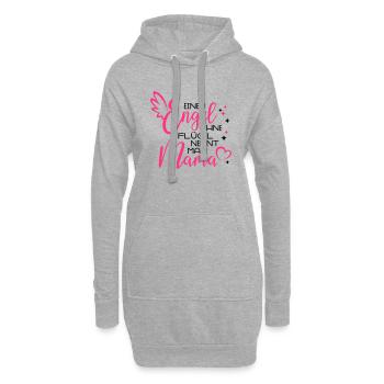 Ange sans ailes, appelé Mama - Sweat-shirt à capuche long Femme - gris chiné - Devant
