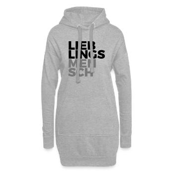Lieblingsmensch - Hoodie-Kleid - Grau meliert - Vorne