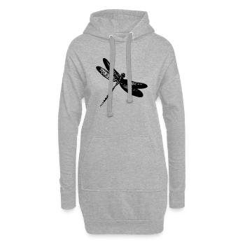 Dragonfly - Choose your Colour - Hoodie-Kleid - Grau meliert - Vorne