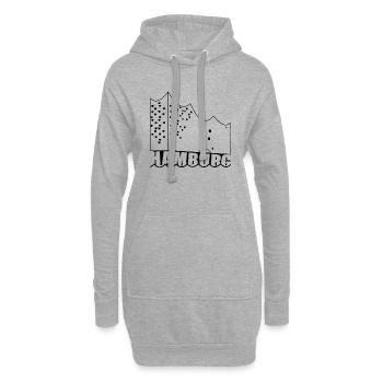 Elbphilharmonie Hamburg - Hoodie-Kleid - Grau meliert - Vorne