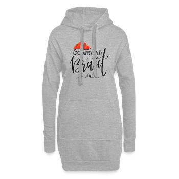 JGA Schwarzwald Braut-Junggesellinnenabschied - Hoodie-Kleid - Grau meliert - Vorne
