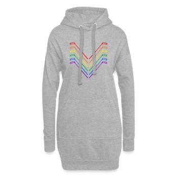 floorball multicolor unihockey - Hoodie-Kleid - Grau meliert - Vorne