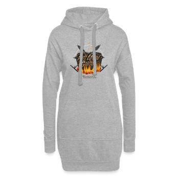 Dutch Oven Full Metal Griller - Hoodie-Kleid - Grau meliert - Vorne