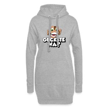 guckste wa? - Hoodie-Kleid - Grau meliert - Vorne