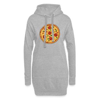Pizza Pizza Baker Pizza Food Idée cadeau - Sweat-shirt à capuche long Femme - gris chiné - Devant