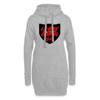 Voiture - Sweat-shirt à capuche long Femme - gris chiné - Devant