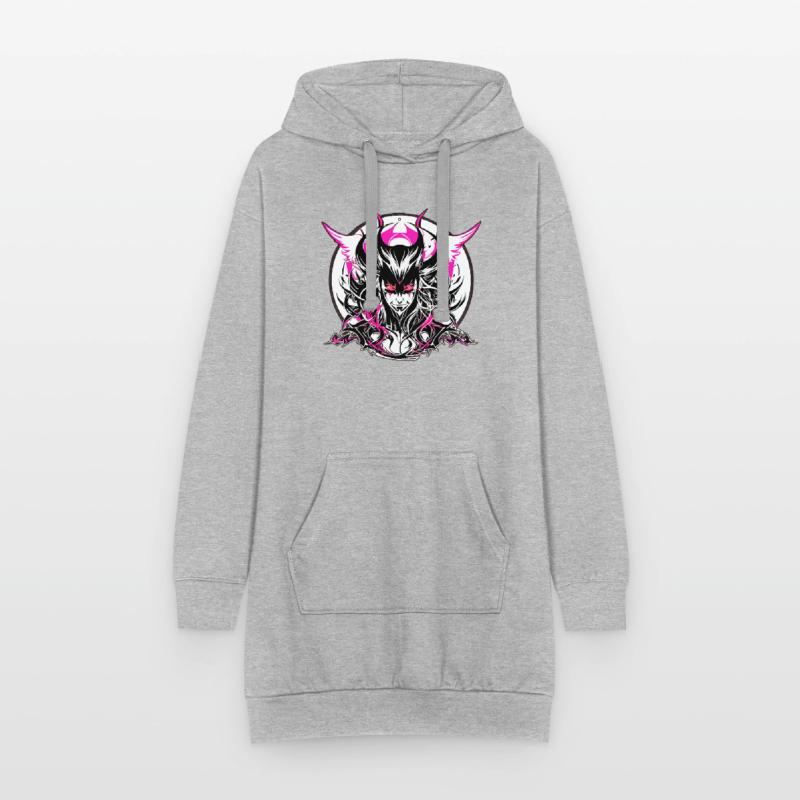 Teufel oder Engel Hoodie-Kleid