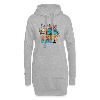 Poet Poesie Dichter Poetry I Geschenk - Hoodie-Kleid - Grau meliert - Vorne