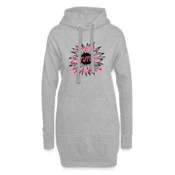 Doux soleil d’été - Sweat-shirt à capuche long Femme - gris chiné - Devant