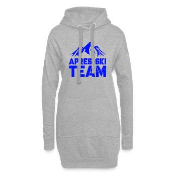 Après-ski de montagne - Sweat-shirt à capuche long Femme - gris chiné - Devant